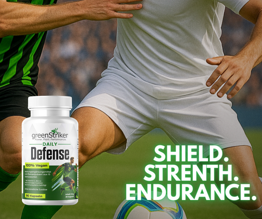 Daily Defense by Green Striker: The Ultimate Plant-Based Immune Support for Athletes and Active Lifestyles